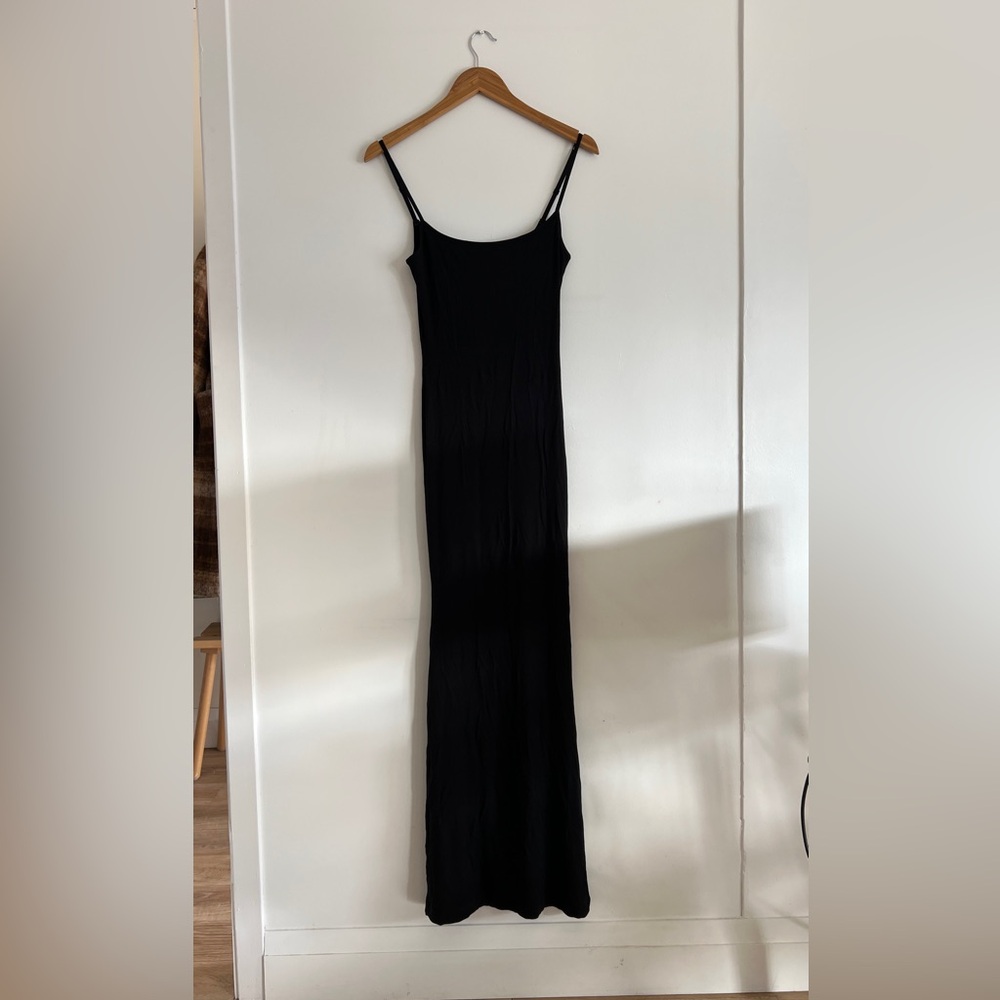 Skims Ribbed Maxi Dress with Adjustable Spaghetti Straps
